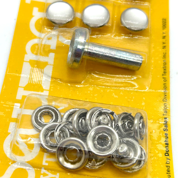 Sewing Bee By Talon Decorative Snaps With Attaching Tool 3 sets of 6 NIP - Picture 3 of 5